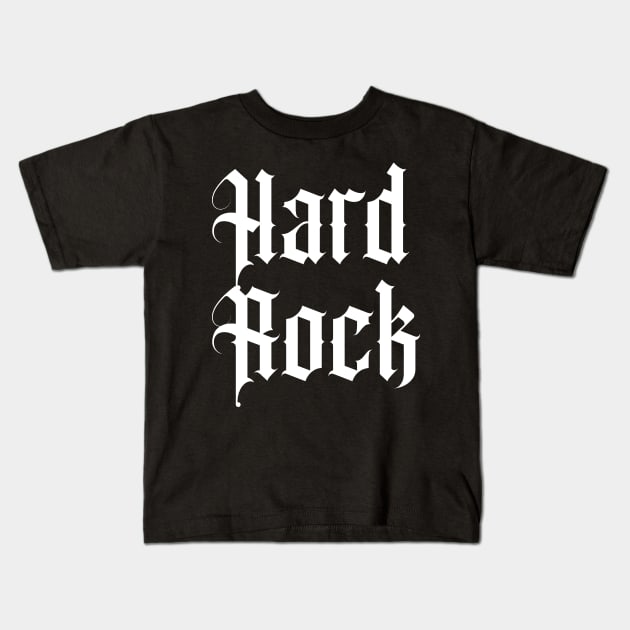 hard rock logo Kids T-Shirt by lkn